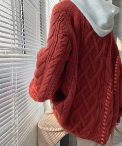 ニット・セーター | 韓国風 ケーブル編み ニット レディース