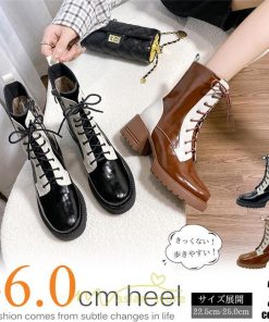 ショートブーツ | ブーツ レディース 編み上げブーツ 編み上げ ミドルブーツ 春 疲れない 靴  厚底 春ブーツ ブラウン ショート 緩め 二次会 パーティー 旅行 通勤 黒 歩きやすい