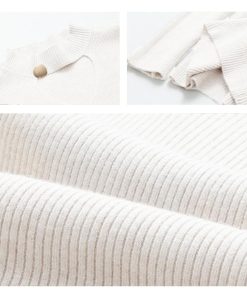 ニット・セーター | おしゃれ レディース チョーカー風 セーター リブニット ニットカットソー プルオーバー きれいめ セクシー