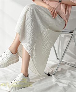 スカート | 妊婦マタニティウェア レディース 春 夏 秋 ゆったり Aライン カジュアル ママ 産前 送料無料 マタニティウエスト調整 裏地付き