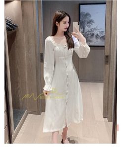 マキシ | ワンピース レディース きれいめ フォーマルワンピース 結婚式 ロングワンピース ドレス 長袖 パーティードレス 入学式 Aラインワンピース 20代30代40代 上品