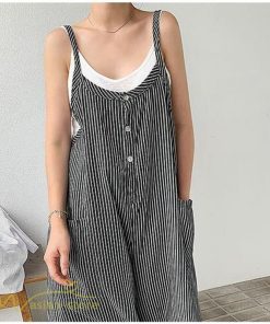 オーバーオール サロペット | オールインワン レディース ワイドパンツ ロング丈 トレンド チェック柄 ストライプ サロペット ボトムス 大きいサイズ 着痩せ オーバーオール 韓国風 日常感 夏