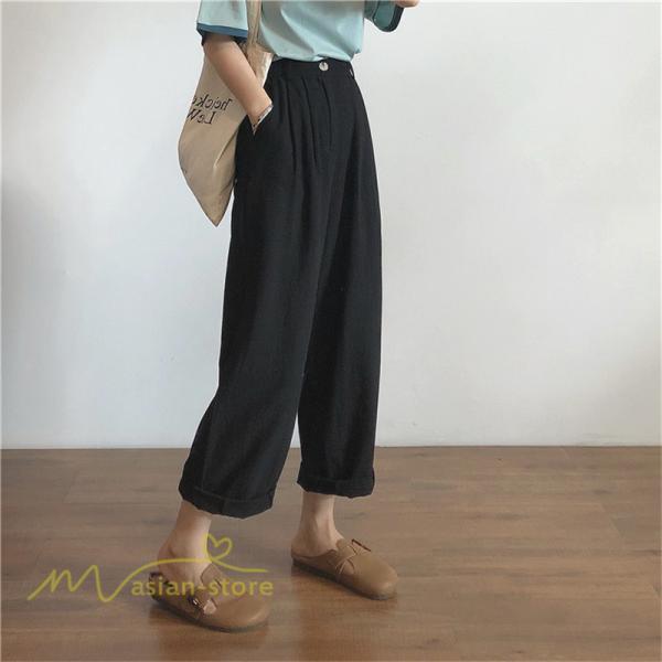 ワイドパンツ | レディース 春コーデ ボトムス 美脚 スウェット ハイウェスト ロング丈 スカーチョ ロング 薄手 春夏 着やせ 体型カバー コーデ 無地インスタ映え