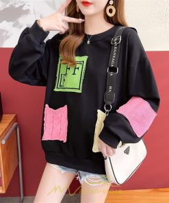 パーカー | トレーナー Tシャツ レディース 切り替え スウェット 春 長袖 おしゃれ 秋 冬 20代30代40代50代 コットン デート カジュアル 可愛い 女子会 お出かけ