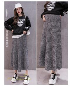 スカート | マタニティ秋 冬 ニット コーデ ロング丈 Aラインマタニティウェア 産前 産後 ゆったり ウエスト調整 きれいめ ハイウエスト 上品