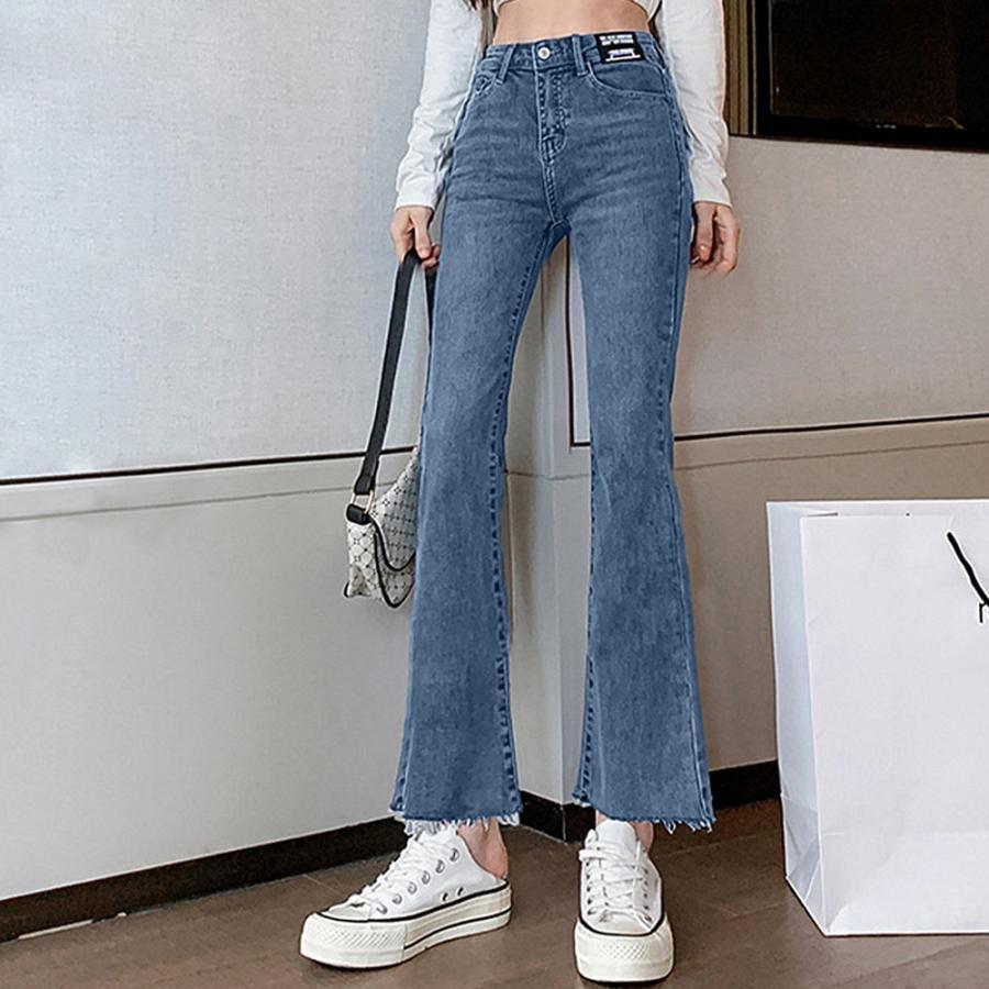 デニム | ハイウエスト フレアパンツ