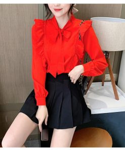 シャツ・ブラウス | ブラウス レディース 長袖 ブラウスシャツ ボウタイ フォーマル チュニック 大人 春秋 フォーマル スーツ オフィス トップス 30代 母 ママ きれいめ 20代 OL