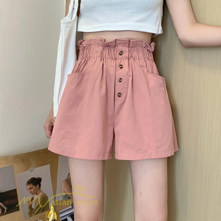 ショートパンツ | レディース サマーパンツ 夏コーデ 新作 おしゃれ ハイウエスト 無地 きれいめ 女性着 アウトドア ゆったり お出かけ パンツ ワイドパンツ 日常