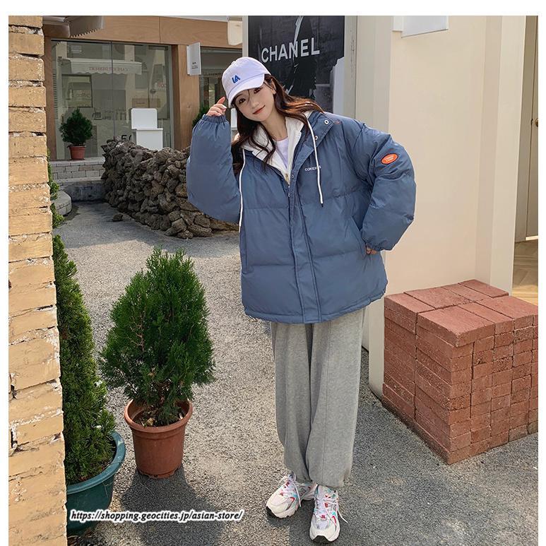 ダウンジャケット コート | フェイクレイヤードダウンジャケット 重ね着風ジャケット 中綿ジャケット アウター ダウン 防風 防寒 フード付き 秋冬コート ジップアップ レディース