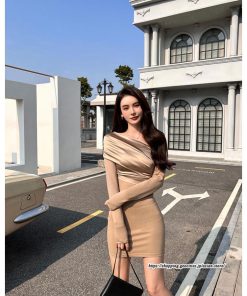 タイト | セクシーワンピース 二次会ワンピース 上品 高級感 ワンピース 長袖 タイトワンピース スリム 美ライン オフィス フォーマル 結婚式 お呼ばれワンピース 通勤