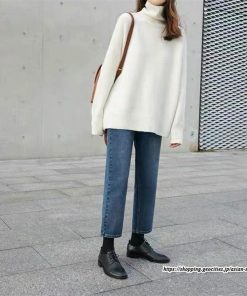 ニット・セーター | ニット レディース セーター 綿 タートルネック 秋 冬 長袖 トップス コットン 黒 白 大きいサイズ 30代 綿ニット 20代 40代 おしゃれ 50代