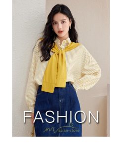 シャツ・ブラウス | ブラウス トップス レディース シフォン ボーダー柄 フォーマル スーツ インナー オフィス カジュアル 入学式 入園式 卒業式 母 七五三 受験 ママ 卒園式