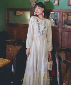 マキシ | ワンピース レディース ロング 夏秋 ゆったり 丸首 ナチュラル フレア ウィメンズ 女性用 同窓会 女子会 普段使い デート カジュアル 人気 Aライン 着やせ