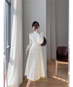 ニットワンピース | ロングワンピース ワンピース レディース ロング丈 秋 冬 ハイネック 長袖 体型カバー 秋冬 上品 OL 50代 30代 40代 通勤