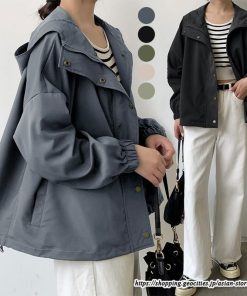 コート・ジャケット | ジャケット レディース ブルゾン ライトブルゾン アウター ライトアウター 秋物 パーカー パーカージャケット スポーティ フード付き 20代30代 カジュアル