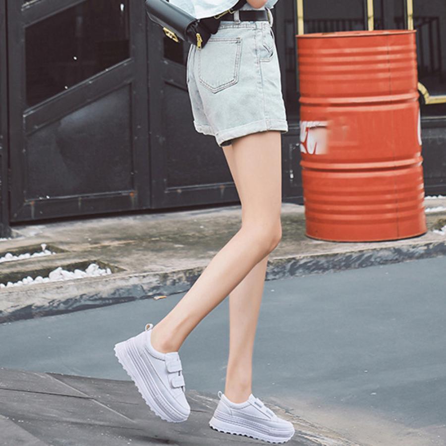 ショートブーツ | 厚底スニーカー韓国風ボリュームソール春夏