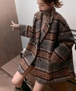 トレンチコート | チェック柄 チェスターコート レディース