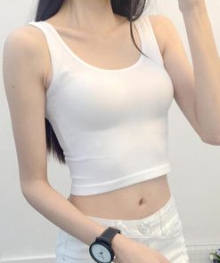 Tシャツ・カットソー | Uネック インナー ショート丈 タンクトップ レディース スポーツウェア ノースリーブ 春夏 トップス タイト コットン