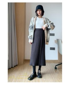 スカート | 妊婦服 マタニティシンプル 秋 冬 コーデ 着痩せ ニット妊婦 産前 産後 大きいサイズ ソフト ウエスト調整 お出かけ 秋 柔らか