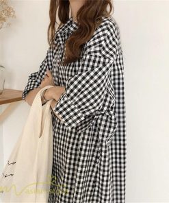 マキシ | ワンピース シャツワンピース チェック柄 可愛い マキシワンピース レディース 5分袖 春 夏 秋 20代 30代 着痩せ Aラインワンピース フリーサイズ 40代 50代