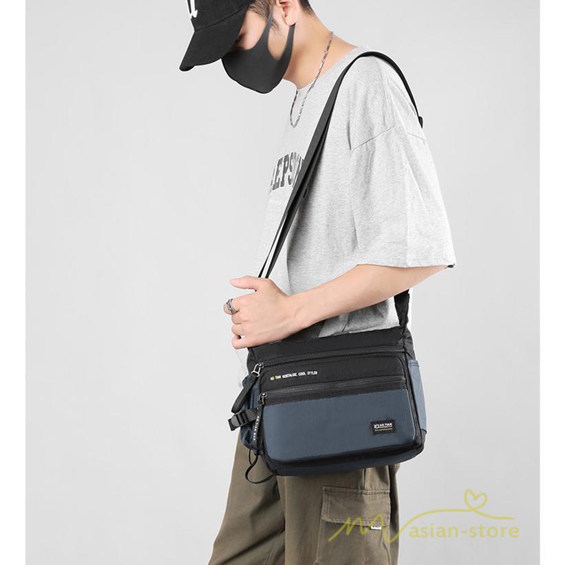 メンズバッグ | ショルダーバッグ 斜めがけバッグ ボディバッグ 撥水加工 軽量 大容量 トレンド 通勤通学 カジュアル 肩掛けバッグ メンズファッション