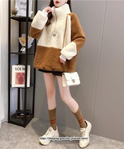 パーカー | スウェット トレーナー トップス 長袖 クルーネック 丸首 大きいサイズ 韓国 トップス おしゃれ 着やせ 通学 人気 ポア ゆったり 暖かい 秋冬 可愛い 新品