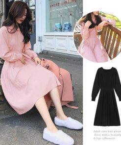 ワンピース | ニットプリーツワンピースレディースニット