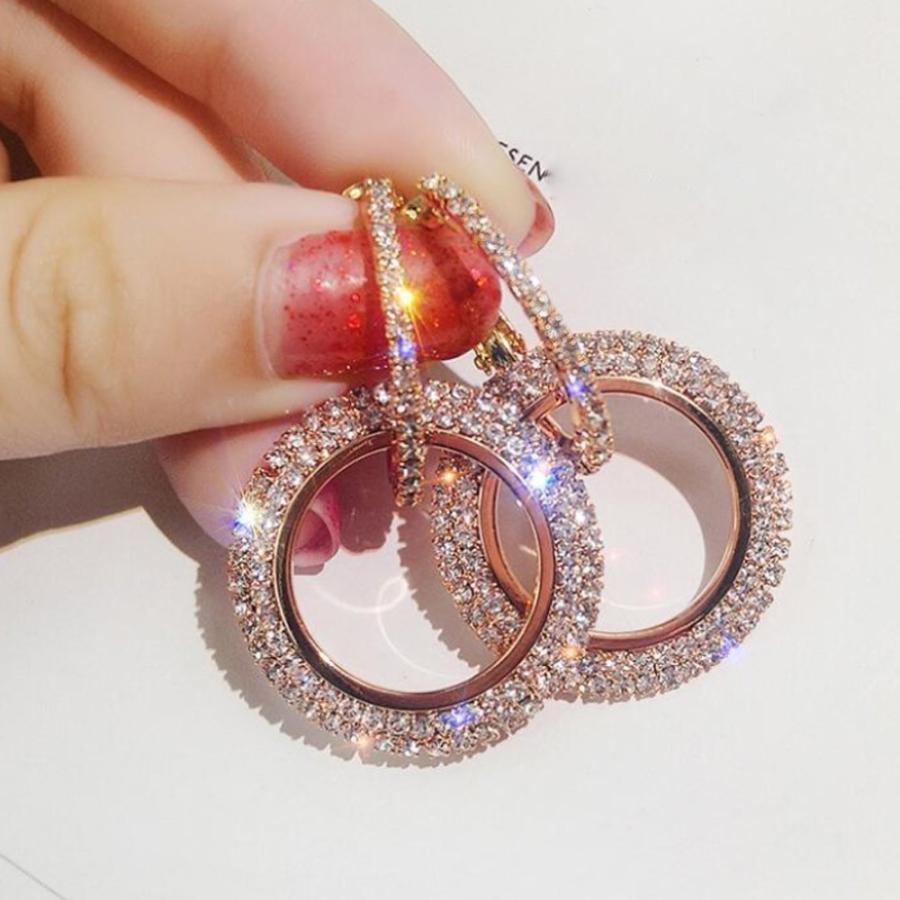 その他アクセサリー | キラキラピアス 痛くない ビジュー レディース リングピアス 華奢 サークルピアス