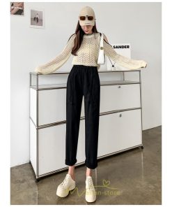 チノ・テーパード・ジョガー・スキニーパン | テーパードパンツ パンツ レディース ボトムス ストレッチ 美脚 コットン ハイウエスト 快適 楽チン 体型カバー 着痩せ 買い物 運動 部屋着 お出かけ スポーツ