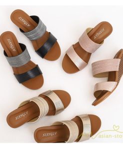 サンダル ミュール | サンダル レディース ウエッジサンダル 5cm サンダル ぺたんこ ハイヒール レディース 厚底 夏 歩きやすい お出かけ 大きいサイズ 快適 おしゃれ 痛くない