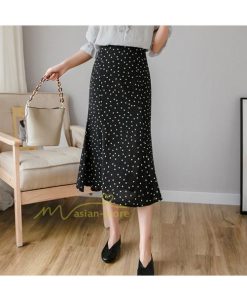 スカート | マーメイドマーメイド レディース ボトムス ロング丈 美シルエット ドット柄 シフォン20代30代40代 通勤通学 春夏 カジュアル 2022