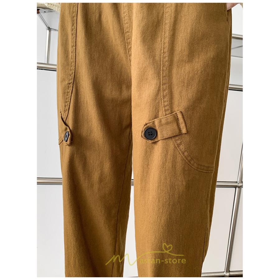 チノ・テーパード・ジョガー・スキニーパン | テーパードパンツ パンツ レディース ボトムス ストレッチ 美脚 コットン ハイウエスト 快適 楽チン 体型カバー 着痩せ 買い物 運動 部屋着 お出かけ スポーツ