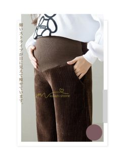 パンツ レギンス | マタニティパンツ 秋冬 暖かい プリーツパンツ 厚手 産前産後 調整可 ロングパンツ 妊婦パンツ 妊娠 マタニティウェア ゆったり 可愛い スリム 体型カバー