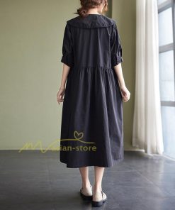 マキシ | 【大人風ロングワンピ】ワンピース レディース 夏 シンプル 無地 大人 通勤着 ロングワンピース ゆったり 20代30代40代 2022 お出かけ 着痩せ カジュアル 上品