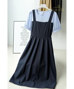 マキシ | プリーツワンピース ワンピース 半袖 レディース お呼ばれ 二次会 ミモレ丈 ゆったり 夏 リゾート 切り替え 体型カバー エレガント レイヤード 重ね着風