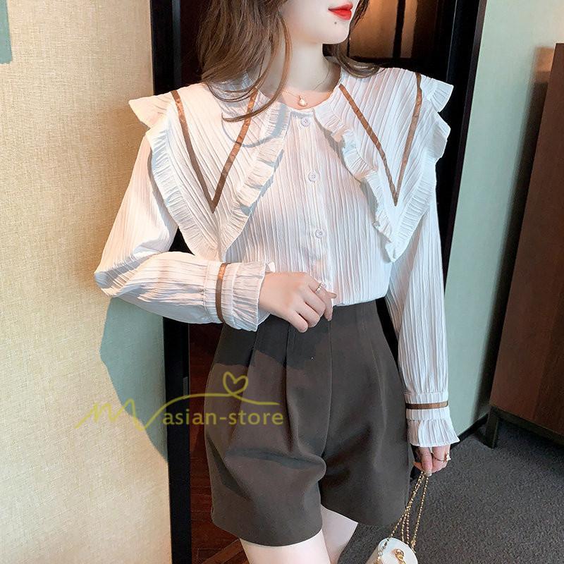 シャツ・ブラウス | ブラウス トップス プリーツ オフィスカジュアル 通勤 レディース 韓国 ファッション カジュアル エレガント 細身 優雅 着痩せ 通勤 オシャレ 上品 OL 着回し