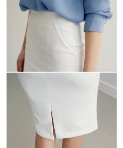 在庫ある | タイトスカート セクシースカート ビジネスオフィススカート フォーマル 膝丈スカート ハイウエスト スリット フェミニン 無地 レディース 通学通勤 OL