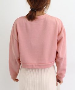 Tシャツ・カットソー | ショート丈スウェット レディース 韓国風