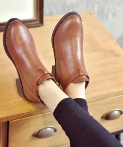 ショートブーツ | ブーツ ブーティー レザーブーティー チャンキーヒール ポインテッドトゥ シューズ 靴 スリップオン レディース 太ヒール オフィス 大人 25cm 無地 サイドゴア