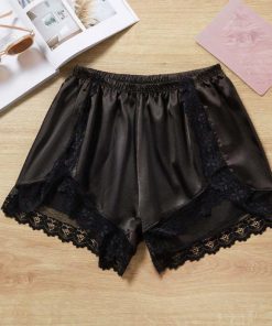 ショートパンツ | レース切り替え 部屋着 透け防止 ペチコート レディース ペチパンツ ナイトウエア セクシー 見せパン インナーパンツ 涼しい