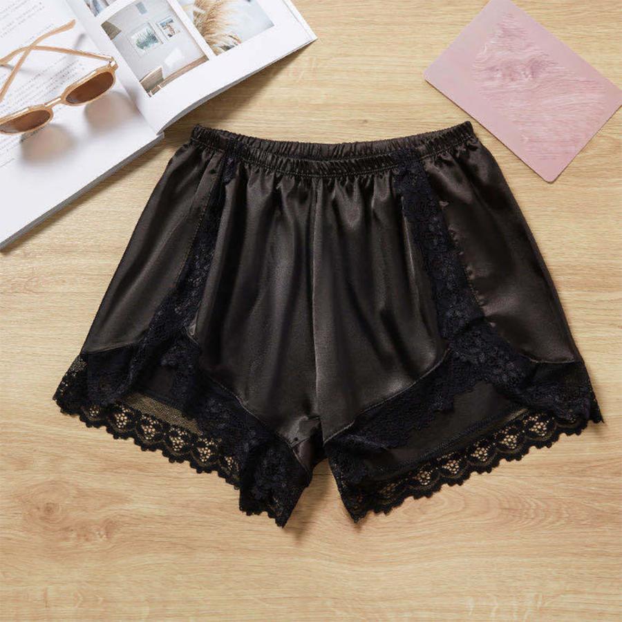 ショートパンツ | レース切り替え 部屋着 透け防止 ペチコート レディース ペチパンツ ナイトウエア セクシー 見せパン インナーパンツ 涼しい