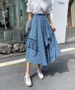 スカート | シフォンスカートマキシスカートフレアシフォンマキシ丈スカート夏 リゾートウエストゴムロングスカート結婚式 20代30代40代50代 カジュアル 不規則