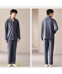 パジャマ　ルームウェア | パジャマ メンズ  前開き 長袖 秋新作 春 秋 冬 コットン 上下セット 男性 薄手 ルームサプリ L LL 3L 大きいサイズ セットアップ 4L 単品売り