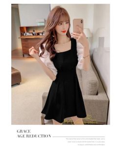 ミディアム | ワンピース レディース きれいめ フォーマルワンピース 結婚式 ドレス 二次会 膝丈ワンピース 40代 カジュアル ナチュラル お出かけ レトロ風 韓国ファッション