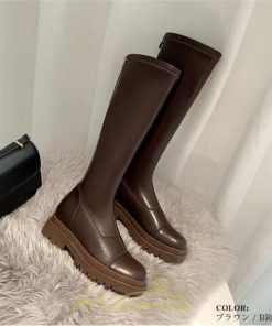 ロングブーツ | レディース ブーツ レディース かっこいい 女性 靴 シューズ 合皮レザー 歩きやすい 美脚 カジュアル 通学 おしゃれ インソール 通勤 2022