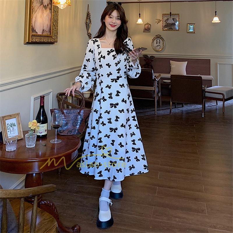 マキシ | 新作 ワンピース レディース ロング 膝丈 婦人服 無地 ロングワンピース おしゃれ 可愛い 長袖 春秋 20代30代40代 着痩せ 着回し カジュアル 夏物 お出かけ