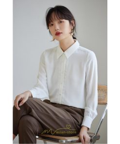 シャツ・ブラウス | ブラウス レディース 長袖 50代 白 シャツ ゆったり トップス きれいめ フォーマル 上品 フェミニン 青 高品質 40代 OL 通勤 フォーマル 20代 30代