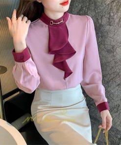 シャツ・ブラウス | ブラウス レディース 長袖 ブラウスシャツ ボウタイ フォーマル チュニック 大人 春 夏 春夏 フォーマル スーツ トップス 20代 30代 2022作 OL 高級感 母 ママ