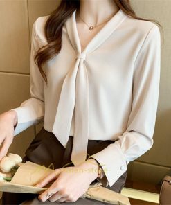 シャツ・ブラウス | ブラウス レディース きれいめ 40代 春夏秋新作 オシャレブラウス シフォンシャツ リボンネック 長袖トップス ブラウス 大人 ゆったり シャツ30代 50代 通勤
