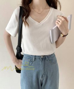 tシャツ・カットソー | Tシャツ レディース 春夏 トップス カットソー 半袖 『ゆるっとシンプルVネックTシャツ』 通勤通学 カジュアル 着痩せ 着回し お出かけ 20代30代40代50代 上品